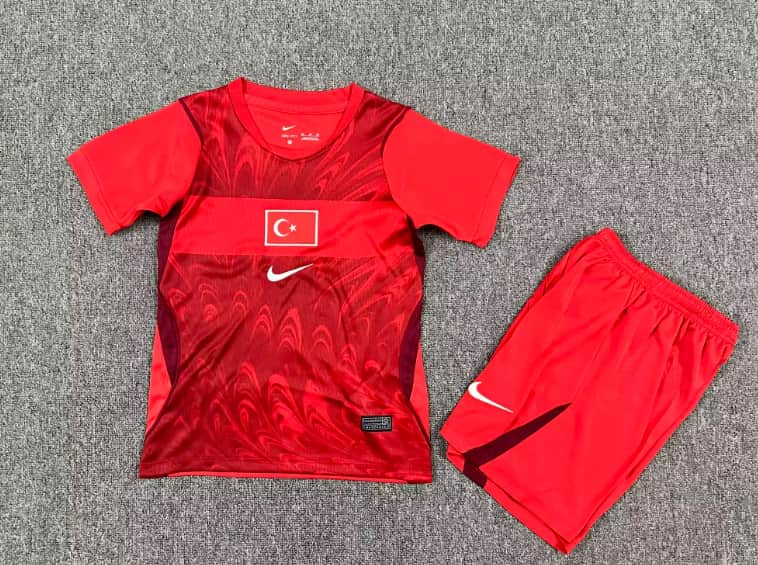 Kids Turkey 2026 Away Soccer Jersey And Shorts