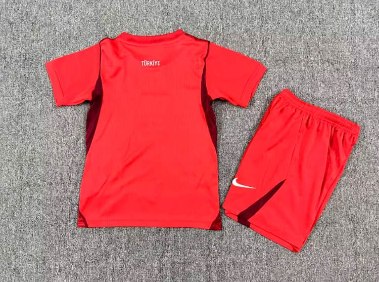 Kids Turkey 2026 Away Soccer Jersey And Shorts