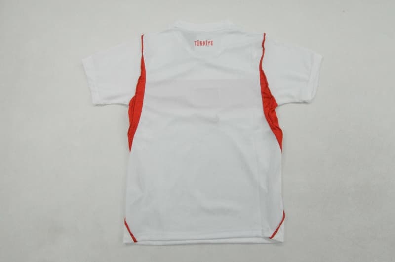 Kids Turkey 2026 Home Soccer Jersey And Shorts