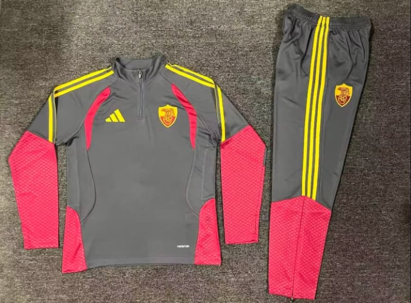 AAA Quality AS Roma 26/27 Grey Soccer Tracksuit AAA Quality AS Roma 26/27 Grey Soccer Tracksuit