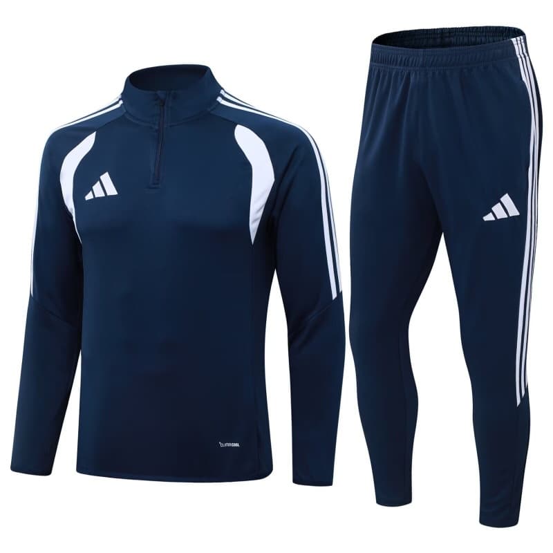 AAA Quality Adidas 2026 Dark Blue Soccer Tracksuit 04