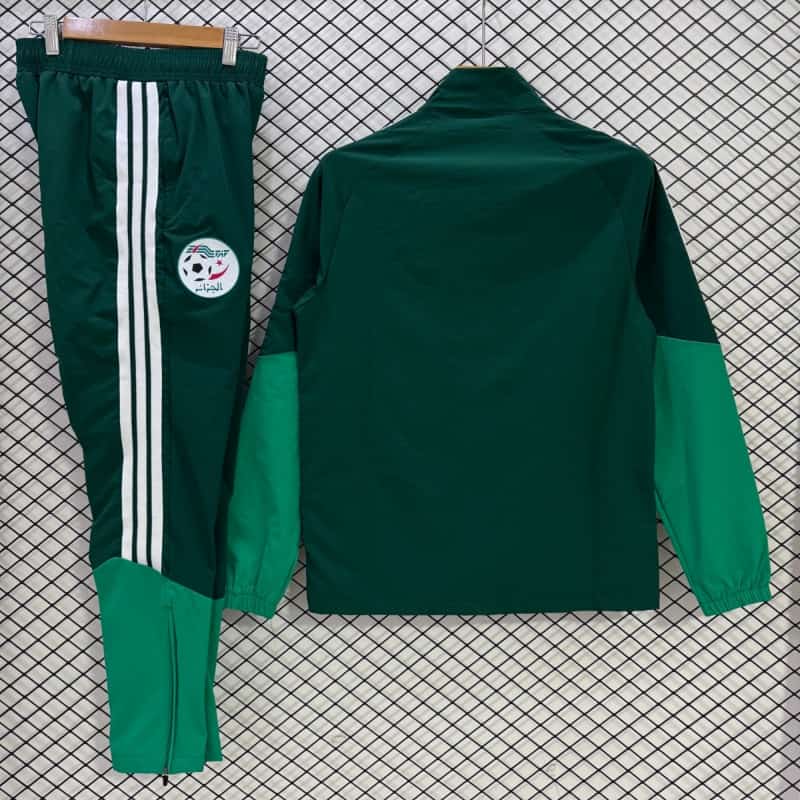 AAA Quality Algeria 2026 Green Soccer Tracksuit 05