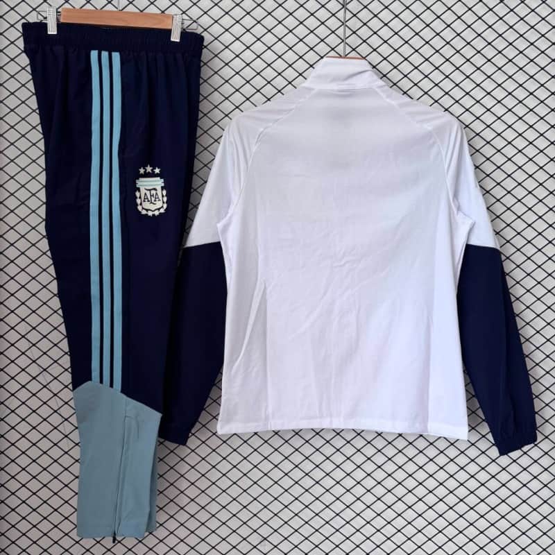 AAA Quality Argentina 2026 White Soccer Tracksuit 04