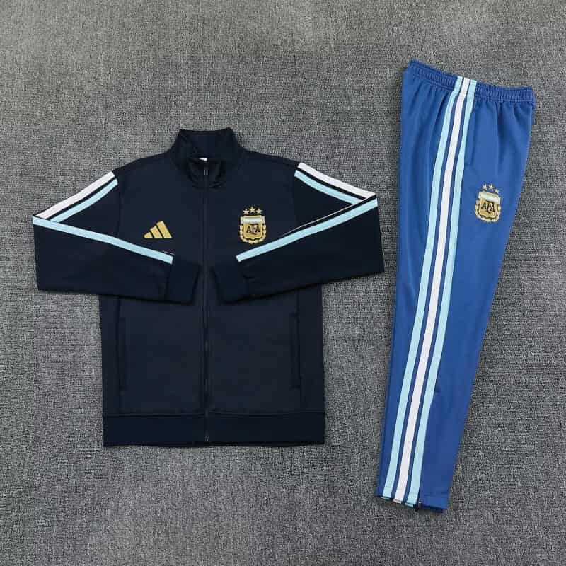 AAA Quality Argentina 2026 Dark Blue Soccer Tracksuit 05 AAA Quality Argentina 2026 Dark Blue Soccer Tracksuit 05