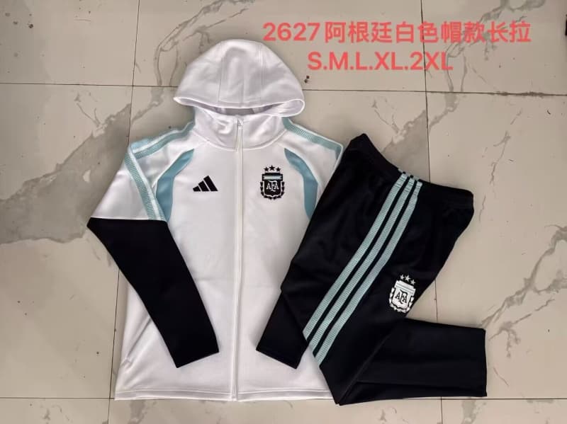 AAA Quality Argentina 2026 White Soccer Tracksuit 05 AAA Quality Argentina 2026 White Soccer Tracksuit 05