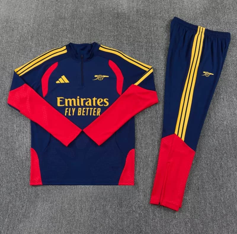 AAA Quality Arsenal 26/27 Dark Blue Soccer Tracksuit AAA Quality Arsenal 26/27 Dark Blue Soccer Tracksuit