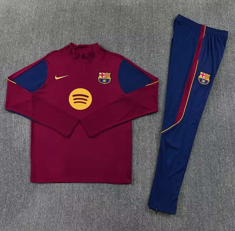 AAA Quality Barcelona 26/27 Red Soccer Tracksuit