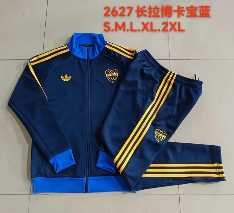 AAA Quality Boca Juniors 2026 Dark Blue Soccer Tracksuit 02