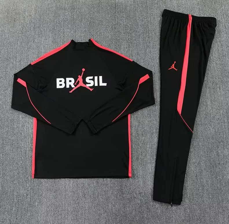 AAA Quality Brazil 2026 Black Soccer Tracksuit