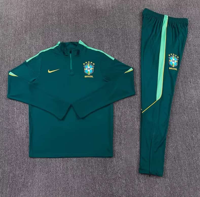 AAA Quality Brazil 2026 Green Soccer Tracksuit