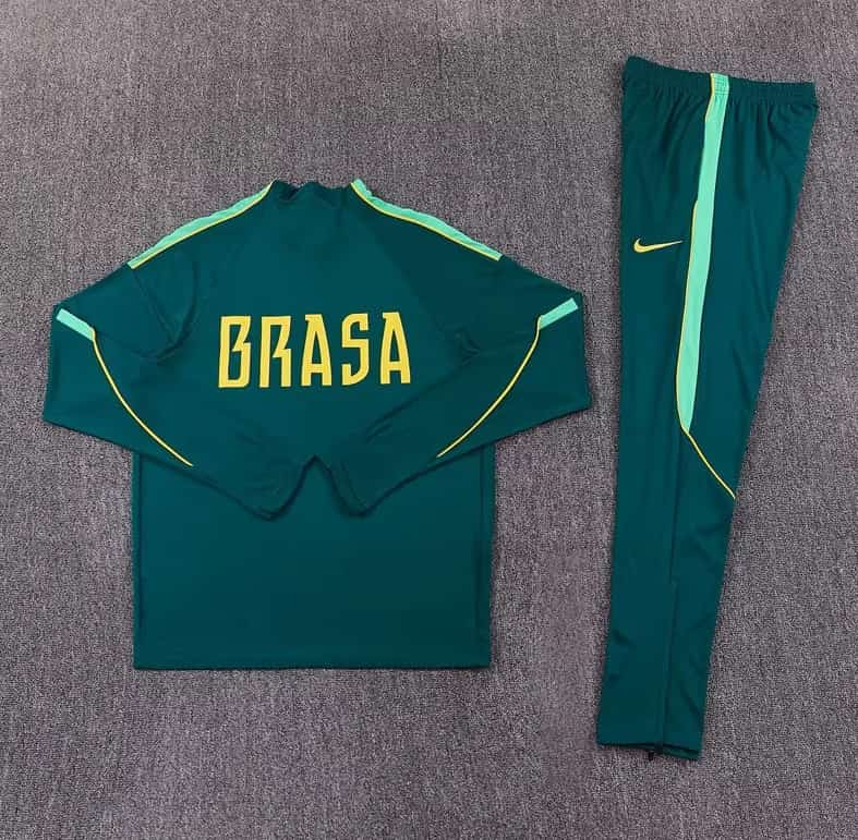 AAA Quality Brazil 2026 Green Soccer Tracksuit
