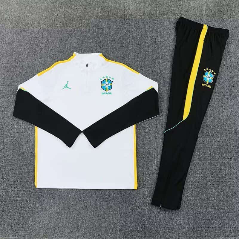 AAA Quality Brazil 2026 White Soccer Tracksuit