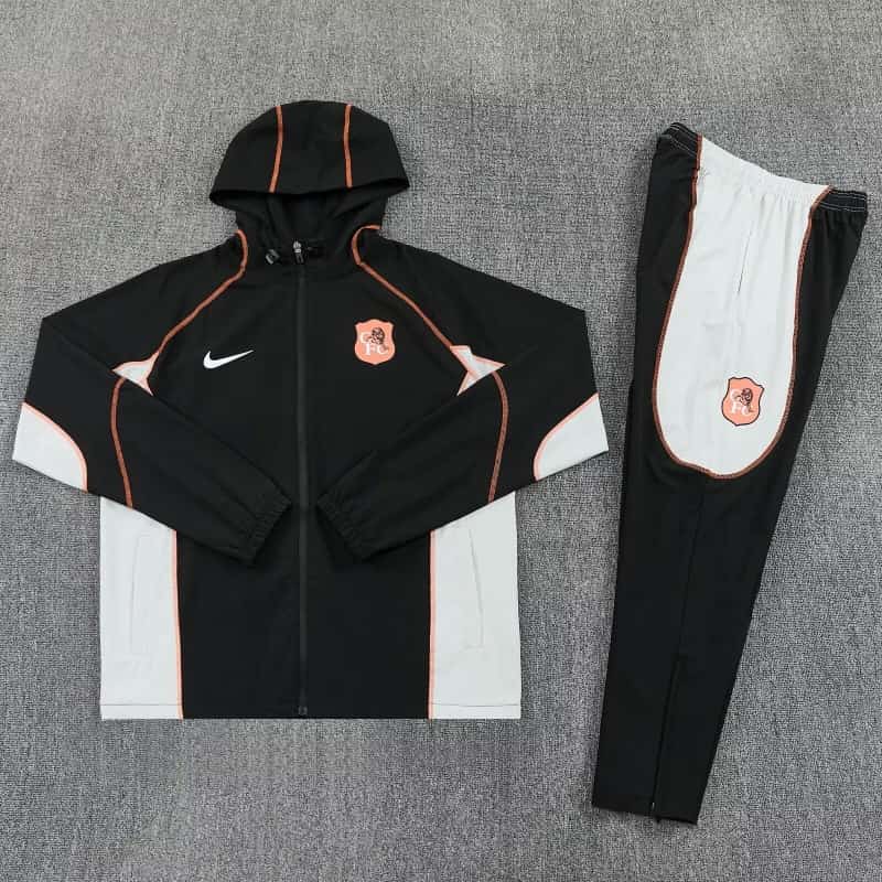 AAA Quality Chelsea 26/27 Black Soccer Windbreaker Tracksuit AAA Quality Chelsea 26/27 Black Soccer Windbreaker Tracksuit