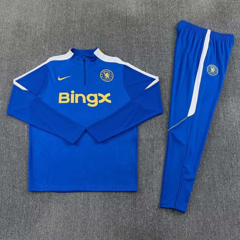 AAA Quality Chelsea 26/27 Blue Soccer Tracksuit AAA Quality Chelsea 26/27 Blue Soccer Tracksuit