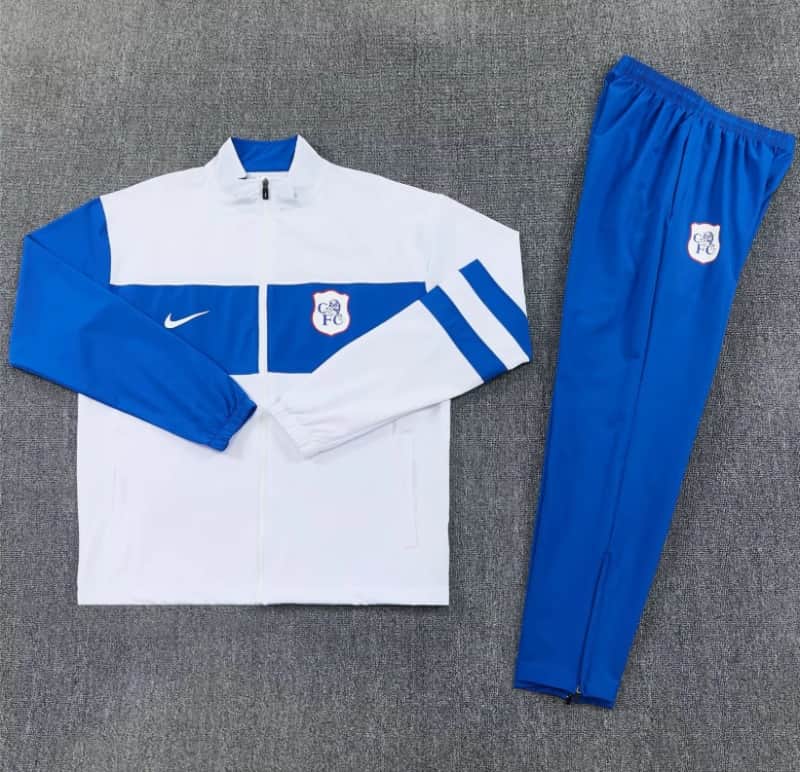 AAA Quality Chelsea 26/27 White Soccer Tracksuit AAA Quality Chelsea 26/27 White Soccer Tracksuit