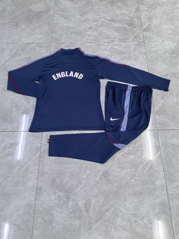 AAA Quality England 2026 Dark Blue Soccer Tracksuit