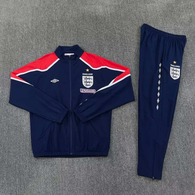 AAA Quality England 2026 Dark Blue Soccer Tracksuit 02 AAA Quality England 2026 Dark Blue Soccer Tracksuit 02