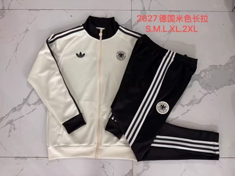 AAA Quality Germany 2026 Light Yellow Soccer Tracksuit AAA Quality Germany 2026 Light Yellow Soccer Tracksuit