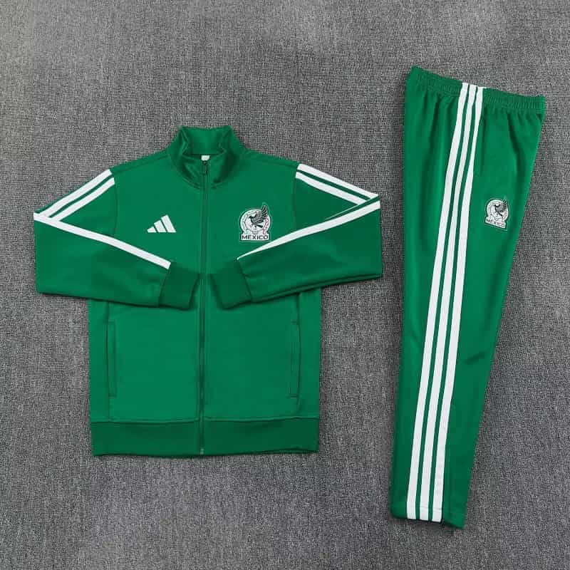 AAA Quality Mexico 2026 Green Soccer Tracksuit 03 AAA Quality Mexico 2026 Green Soccer Tracksuit 03