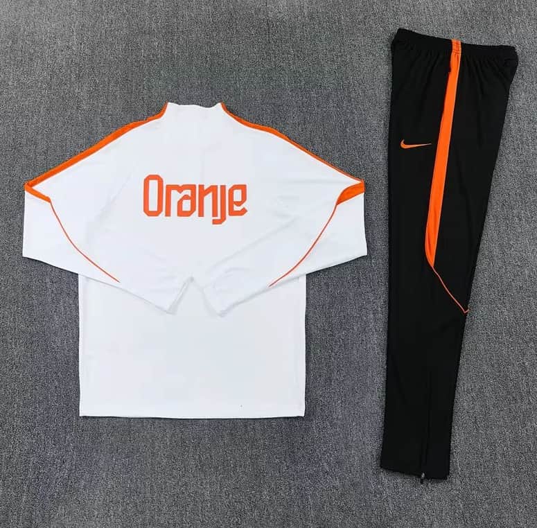 AAA Quality Netherlands 2026 White Soccer Tracksuit