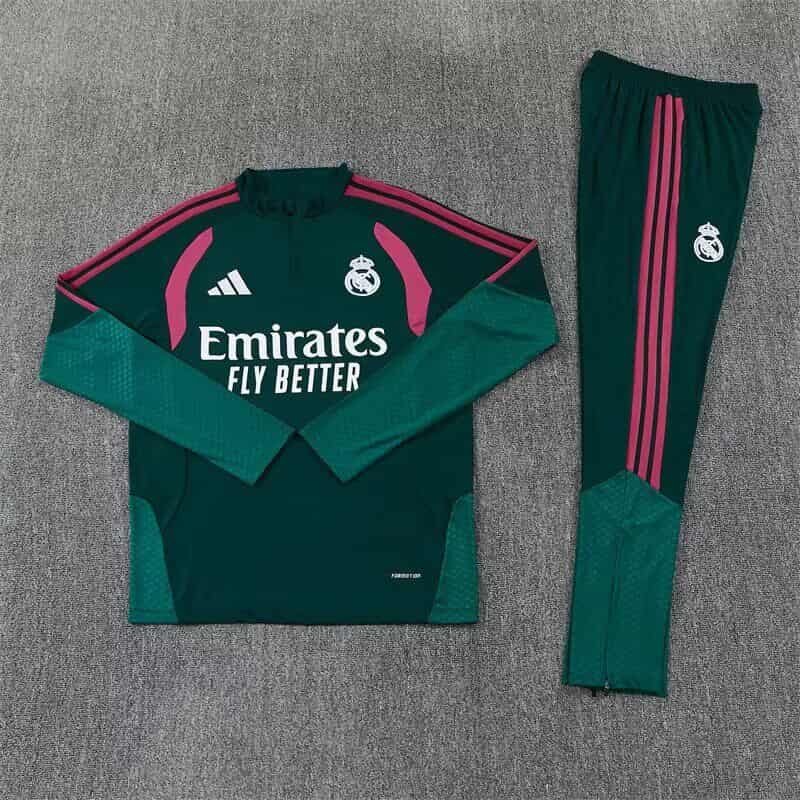 AAA Quality Real Madrid 26/27 Green Soccer Tracksuit AAA Quality Real Madrid 26/27 Green Soccer Tracksuit