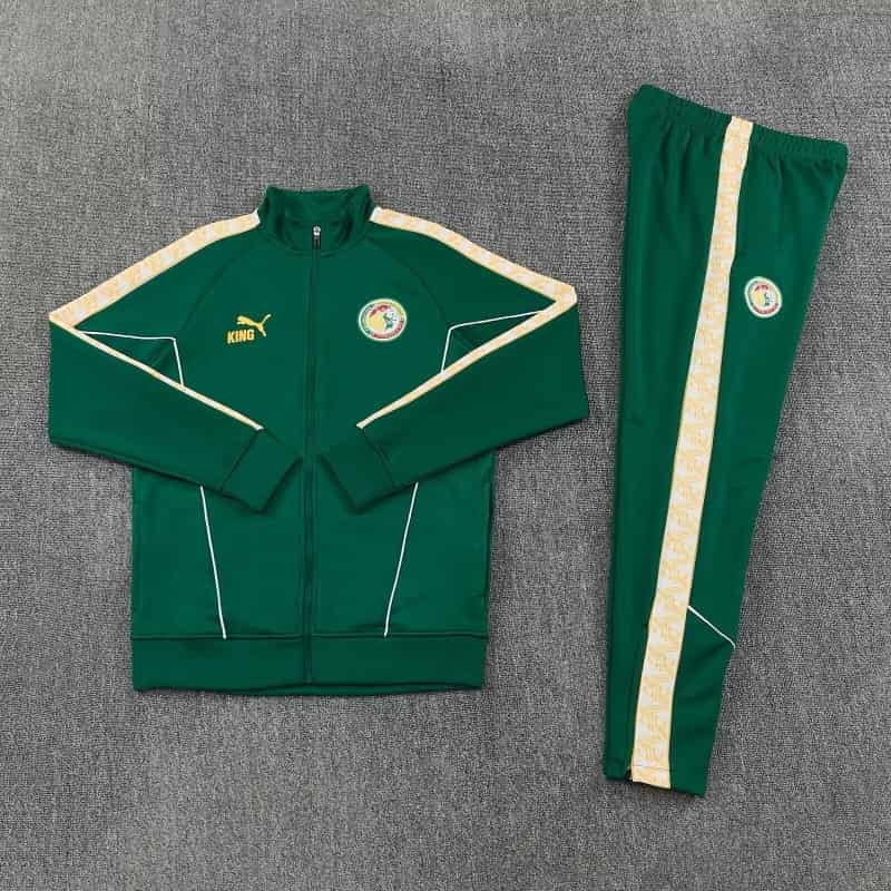 AAA Quality Senegal 2026 Green Soccer Tracksuit 04