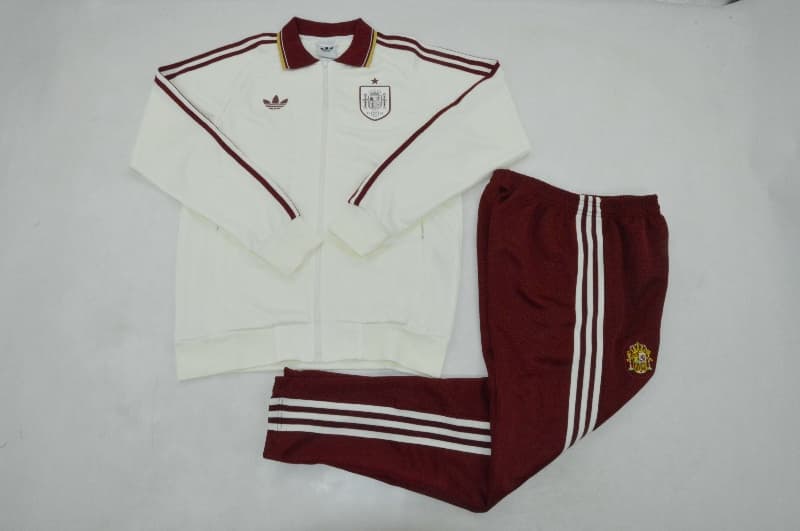 AAA Quality Spain 2026 White Soccer Tracksuit 02
