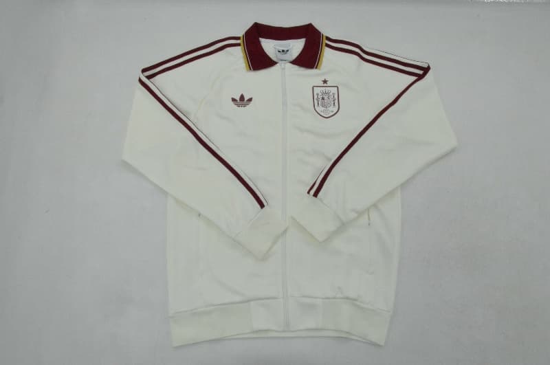 AAA Quality Spain 2026 White Soccer Tracksuit 02