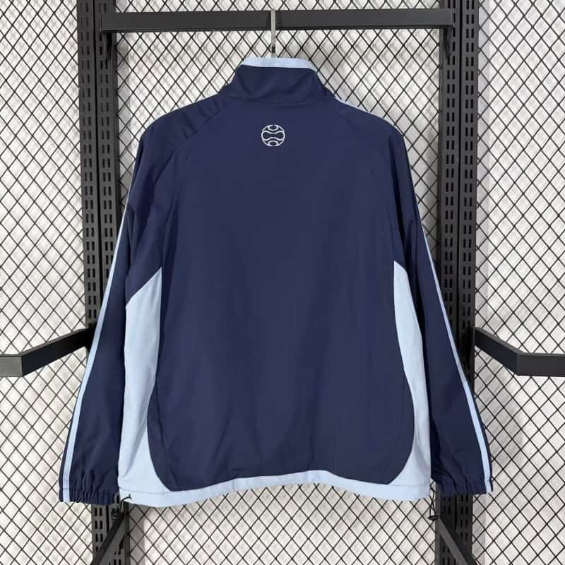 AAA Quality Argentina 2026 Dark Blue Soccer Windbreaker 02