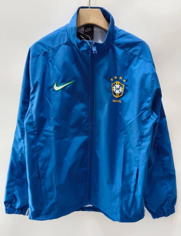 AAA Quality Brazil 1998 Blue Soccer Windbreaker AAA Quality Brazil 1998 Blue Soccer Windbreaker