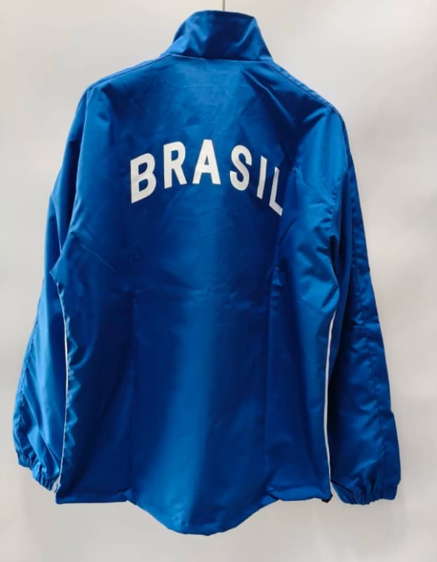 AAA Quality Brazil 1998 Blue Soccer Windbreaker