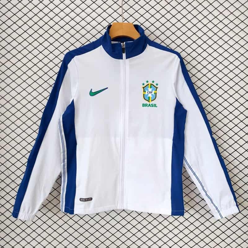 AAA Quality Brazil 1998 White Soccer Windbreaker AAA Quality Brazil 1998 White Soccer Windbreaker