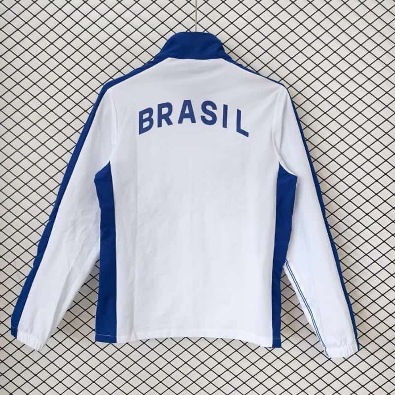 AAA Quality Brazil 1998 White Soccer Windbreaker