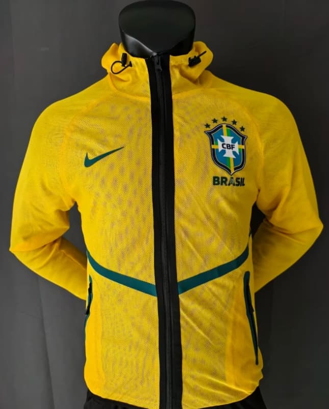 AAA Quality Brazil 2026 Yellow Soccer Windbreaker 02 AAA Quality Brazil 2026 Yellow Soccer Windbreaker 02