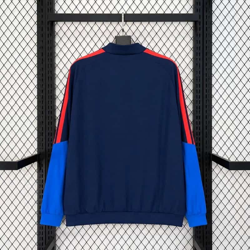 AAA Quality Colombia 2026 Dark Blue Soccer Windbreaker 02