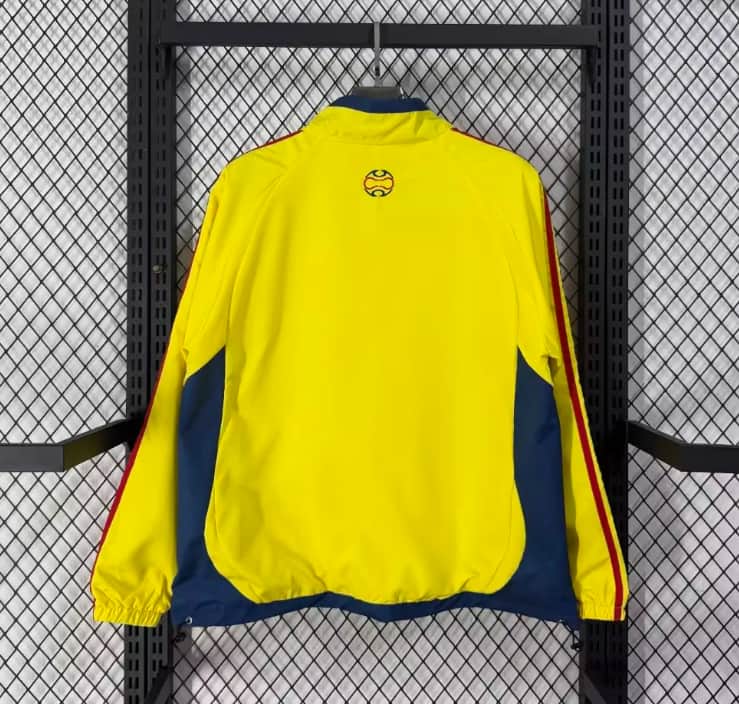 AAA Quality Colombia 2026 Yellow Soccer Windbreaker