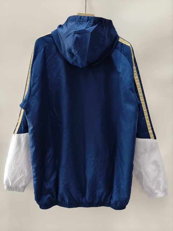 AAA Quality Italy 2026 Blue Soccer Windbreaker