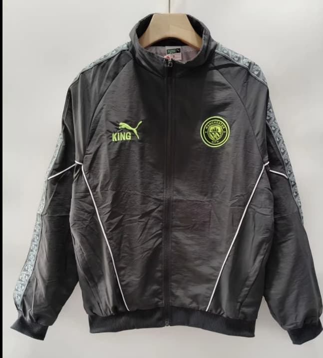 AAA Quality Manchester City 26/27 Dark Grey Soccer Windbreaker AAA Quality Manchester City 26/27 Dark Grey Soccer Windbreaker