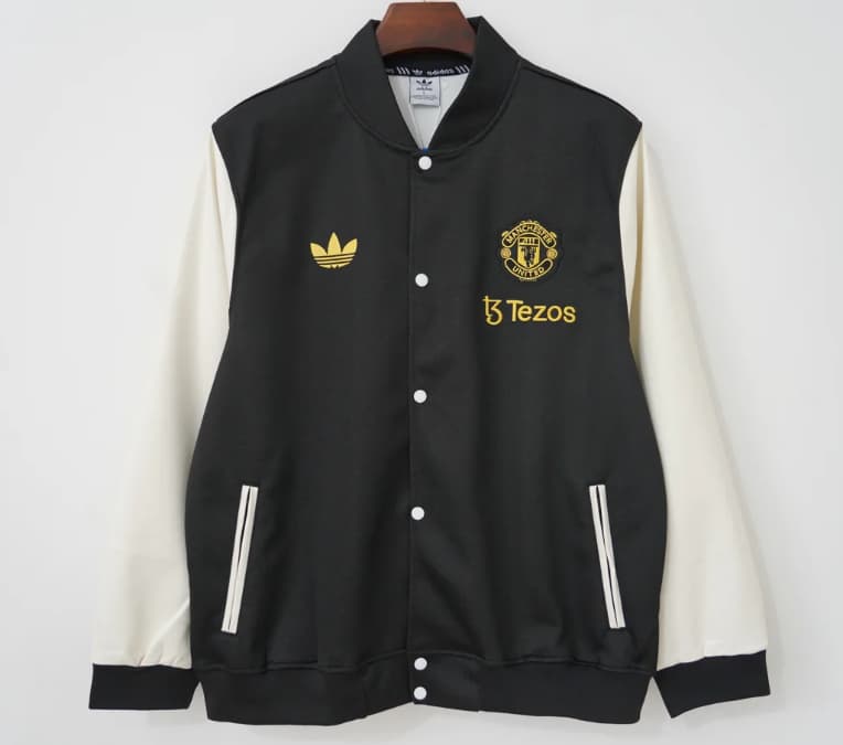 AAA Quality Manchester United 26/27 Black Baseball Jacket