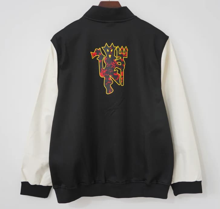 AAA Quality Manchester United 26/27 Black Baseball Jacket