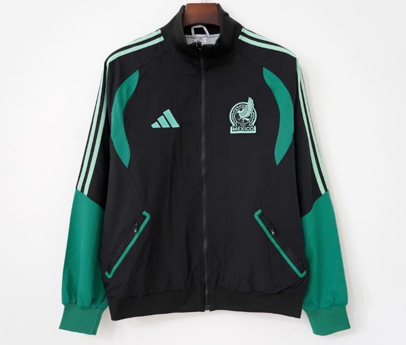 AAA Quality Mexico 2026 Black Soccer Windbreaker AAA Quality Mexico 2026 Black Soccer Windbreaker