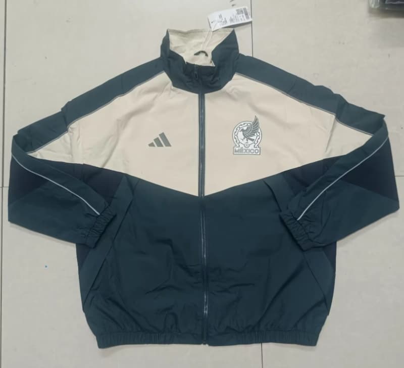 AAA Quality Mexico 2026 Green Soccer Windbreaker