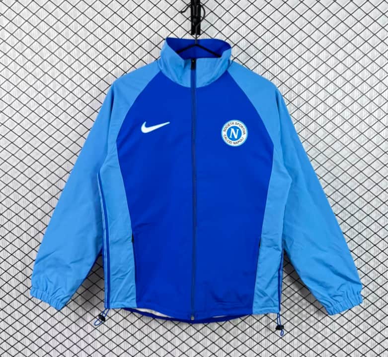 AAA Quality Napoli 1998/99 Blue Soccer Windbreaker AAA Quality Napoli 1998/99 Blue Soccer Windbreaker