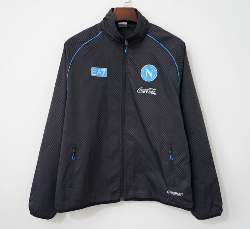 AAA Quality Napoli 26/27 Black Soccer Windbreaker AAA Quality Napoli 26/27 Black Soccer Windbreaker