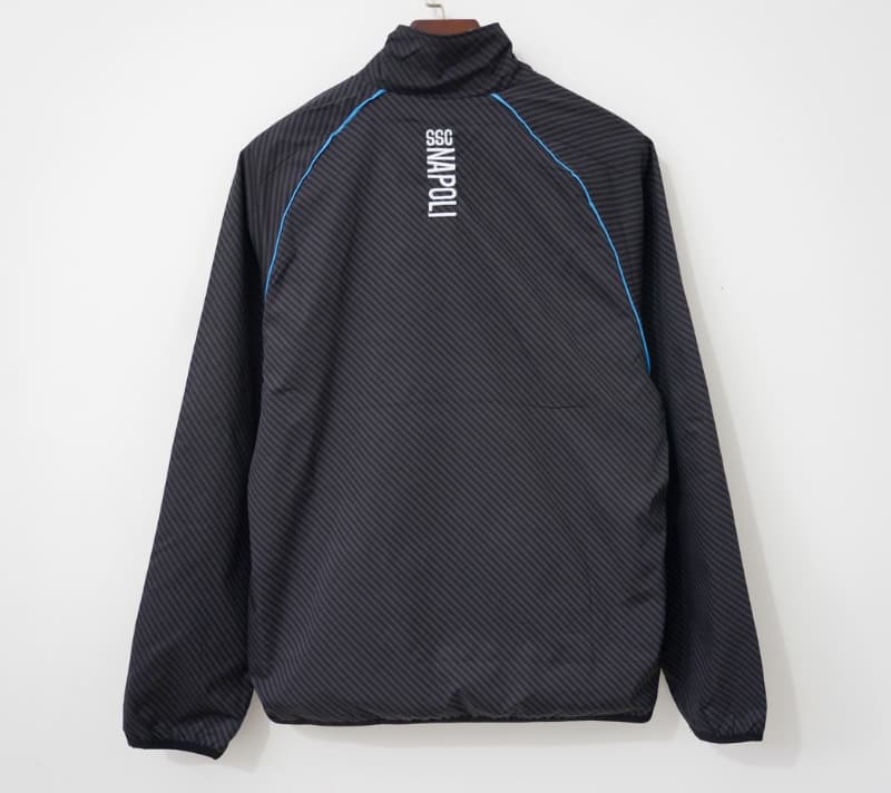 AAA Quality Napoli 26/27 Black Soccer Windbreaker