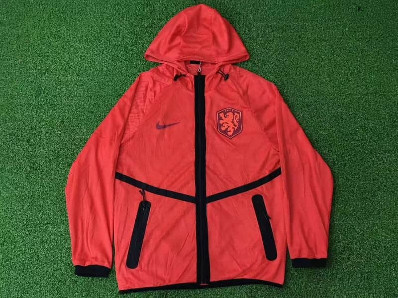 AAA Quality Netherlands 2026 Orange Soccer Windbreaker AAA Quality Netherlands 2026 Orange Soccer Windbreaker