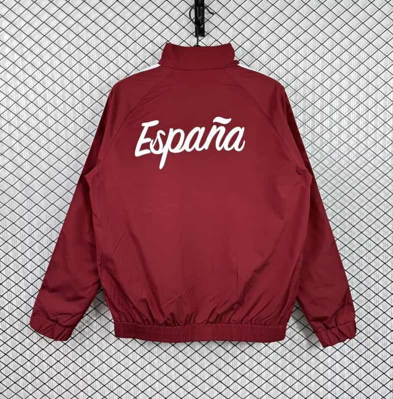 AAA Quality Spain 2026 Red Soccer Windbreaker 06