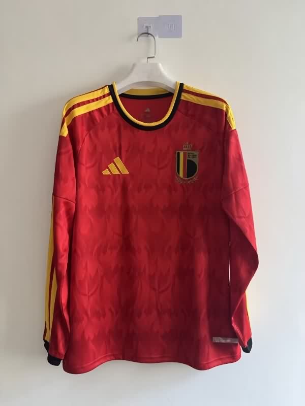 AAA Quality Belgium 2026 World Cup Home Long Sleeve Soccer Jersey