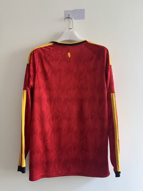 AAA Quality Belgium 2026 World Cup Home Long Sleeve Soccer Jersey
