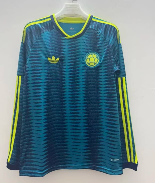 AAA Quality Columbia 2026 World Cup Away Long Sleeve Soccer Jersey AAA Quality Columbia 2026 World Cup Away Long Sleeve Soccer Jersey